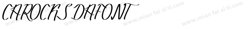 CAROCKS DAFONT字体转换